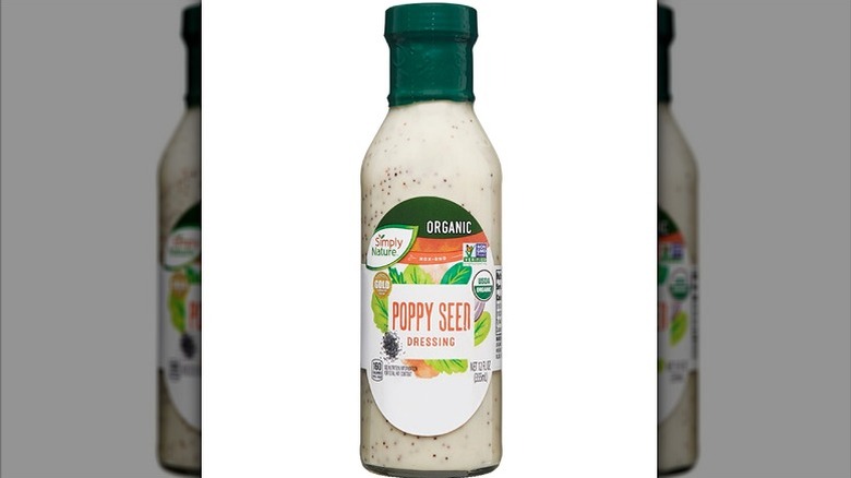 Bottle of Simply Nature poppy seed salad dressing