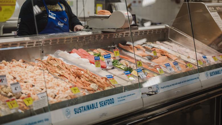 grocery store seafood counter