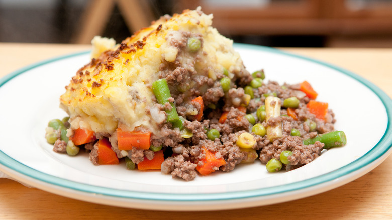 cottage pie on plate