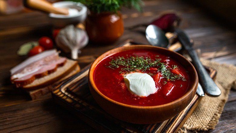 Bowl of borscht