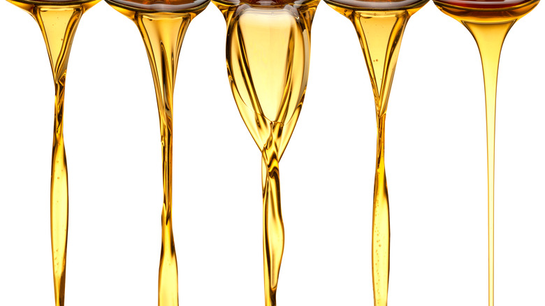 Drizzles of cooking oils