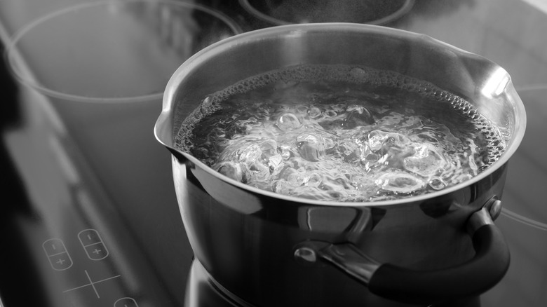 Boiling saucepan