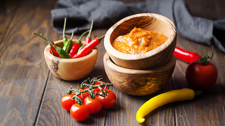 prepared bowl of salsa