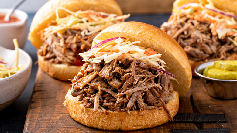 Pulled pork sandwiches