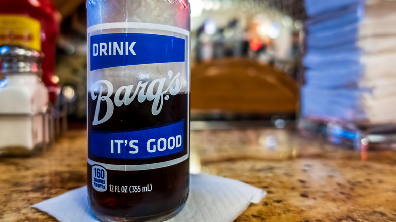 A can of Barq's Root Beer