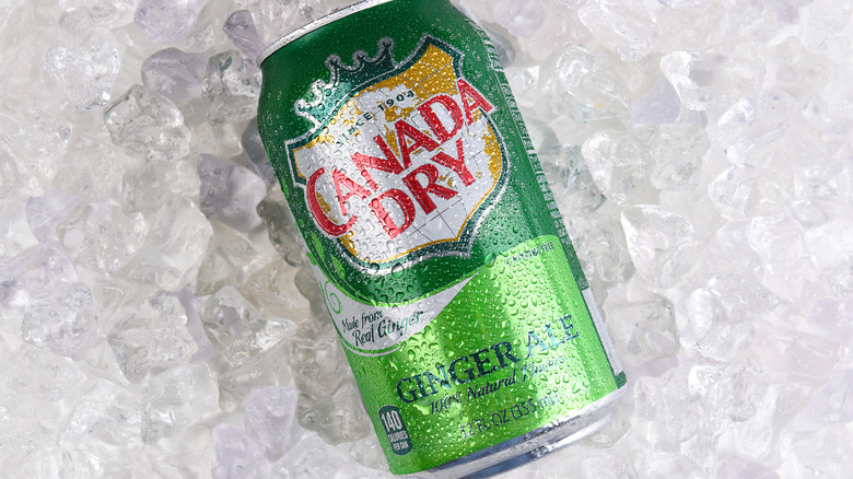 Canada Dry ginger ale on ice