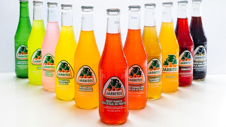 Colorful Jarrito soda bottles