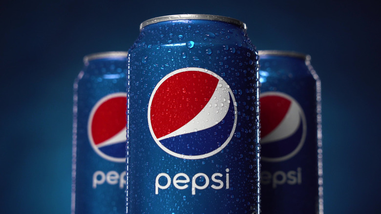 Pepsi cans with condensation