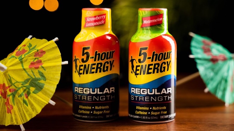 small bottles of 5-Hour Energy drinks