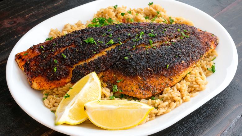 Blackened redfish