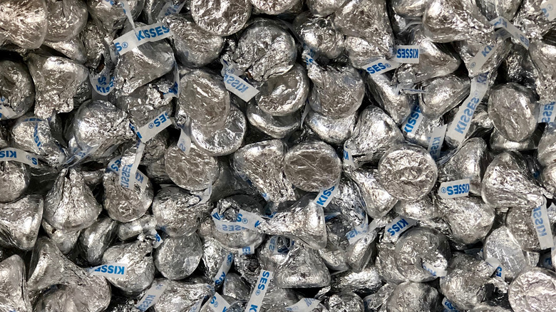 pile of Hershey's Kisses candies