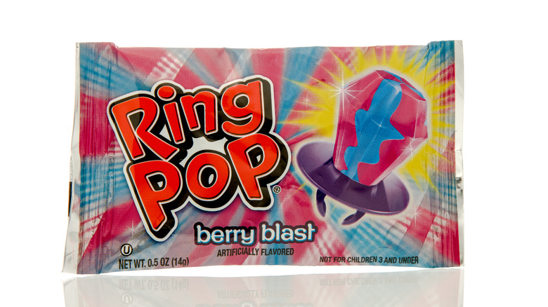 Ring Pop on white background 