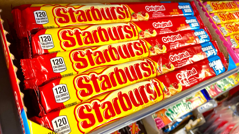 Starburst on store shelf