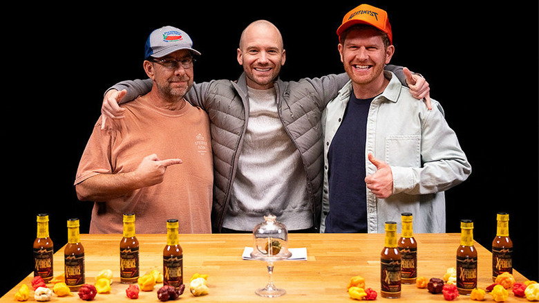 Ed Currie, Sean Evans, Noah Chaimberg, Hot Ones