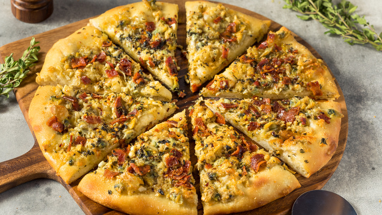 Homemade New Haven-style pizza