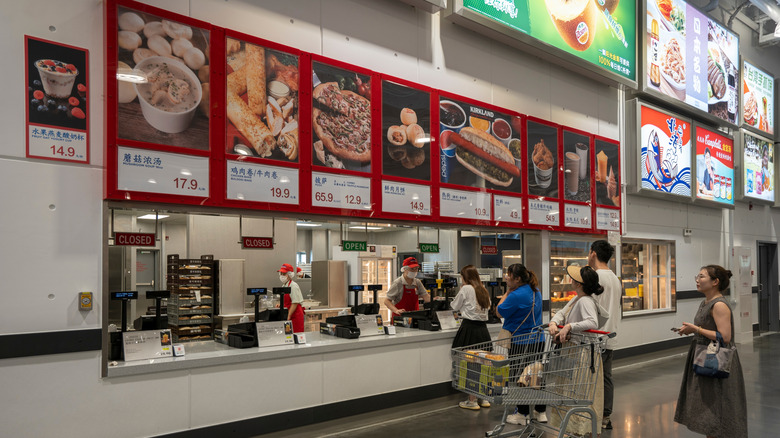 A Costco food court in China.