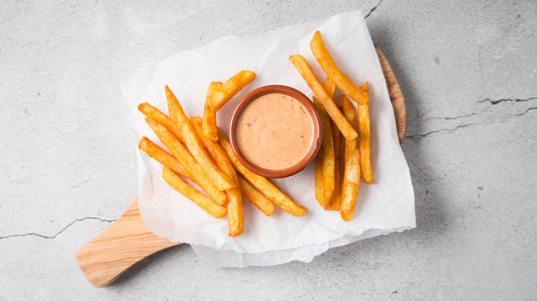 dip and fries on board