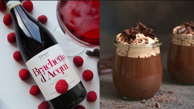 Brachetto d'Acqui and chocolate mousse