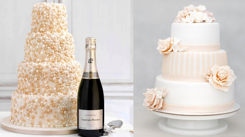  Demi-Sec Champagne with wedding cake