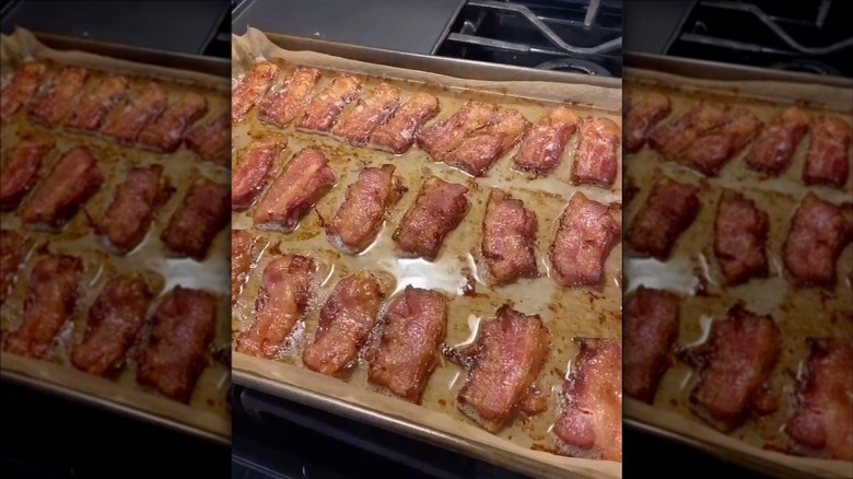 cooked purse bacon