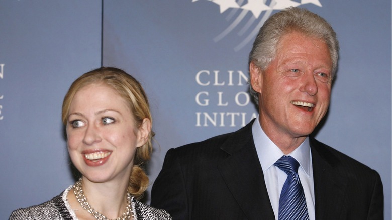 Bill and Chelsea Clinton