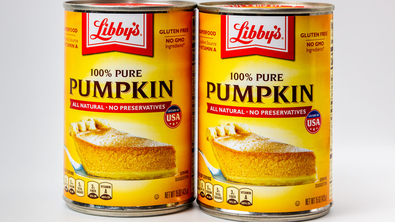 Libby's pumpkin cans