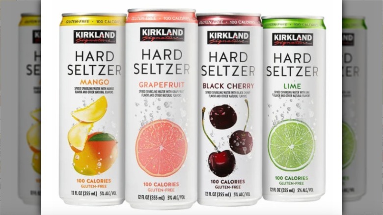 box of Costco Kirkland Signature Hard Seltzers