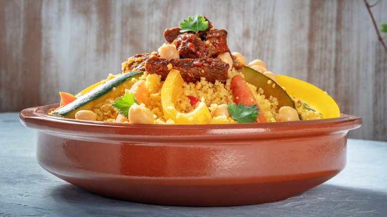 Moroccan couscous dish