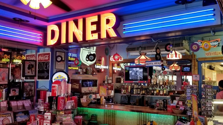 Rock Island Café retro interior