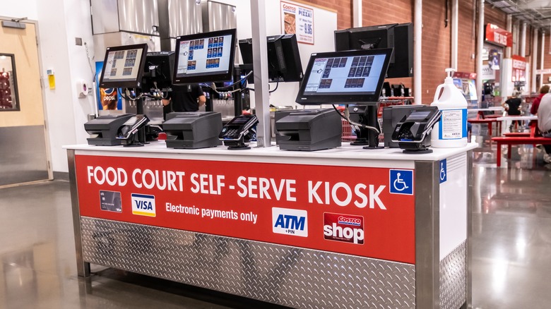 Costco food court kiosk