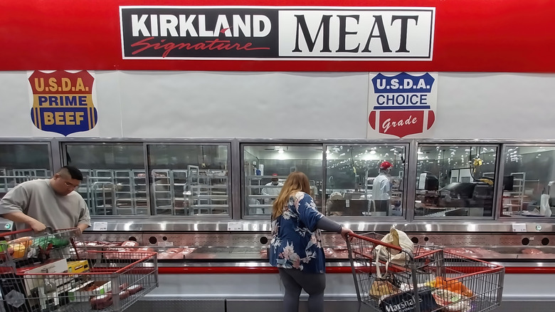 Kirkland signature meat section at Costco