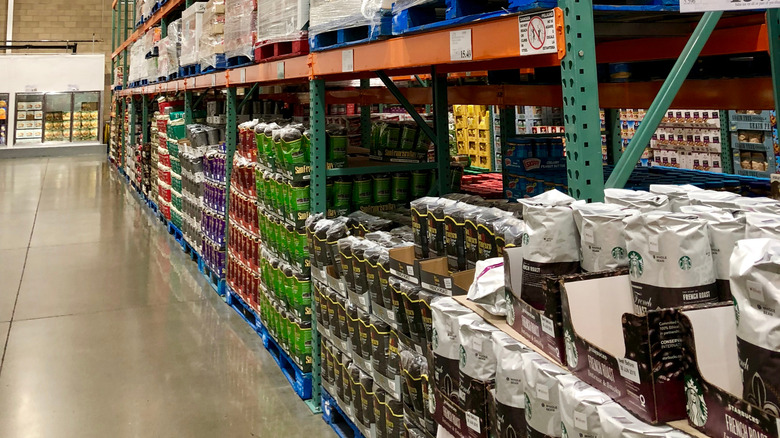 Costco coffee beans aisle