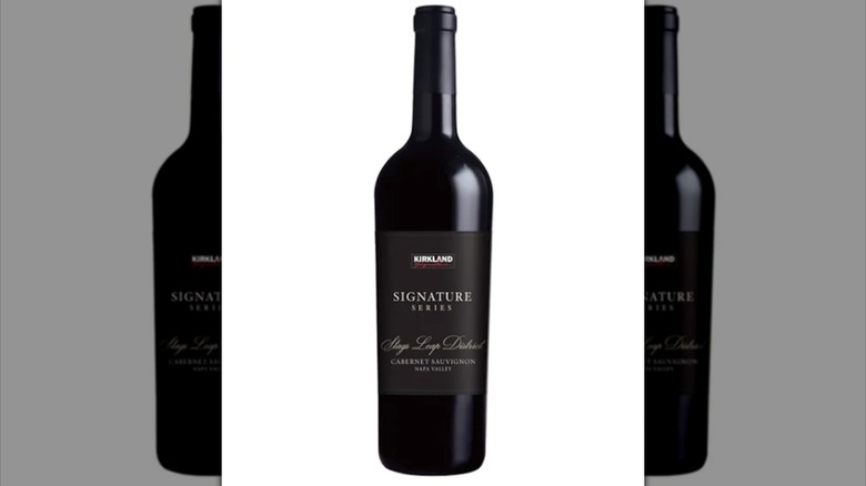 bottle of Kirkland Signature cabernet sauvignon