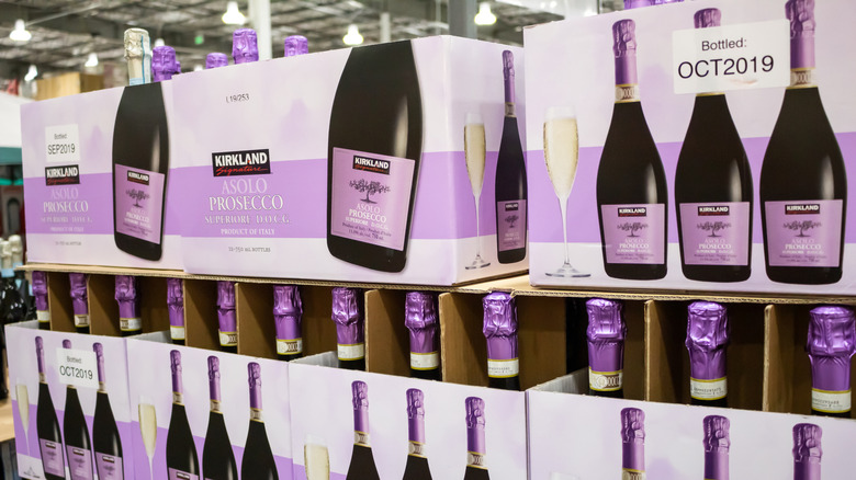 bottles of Kirkland Signature prosecco