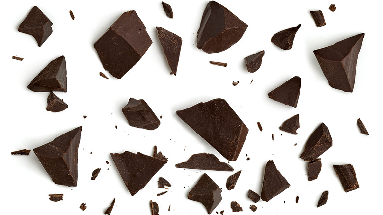 Pieces of chocolate