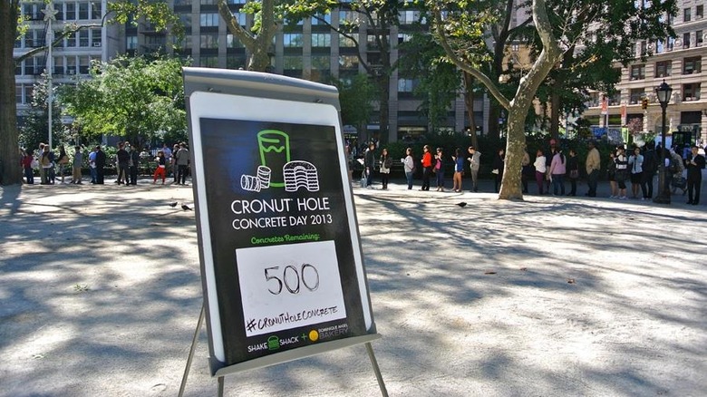 lines for Cronut partnership with Shake Shack
