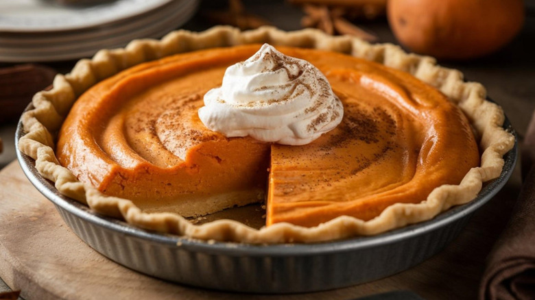 a baked sweet potato pie