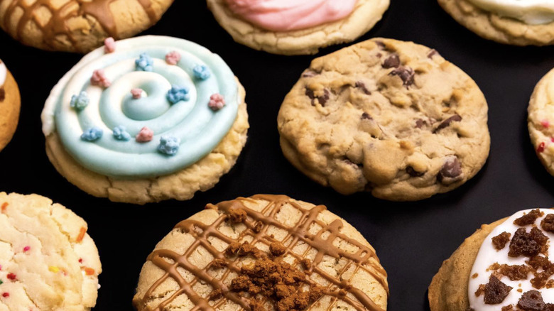 assorted crumbl cookies