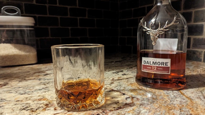 Dalmore next to glass