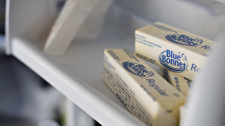 Butter in fridge