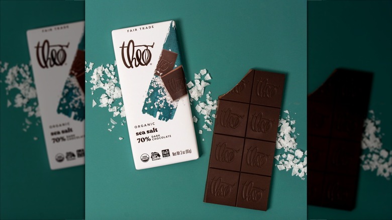 Theo Organic Sea Salt 70% Dark Chocolate Bar