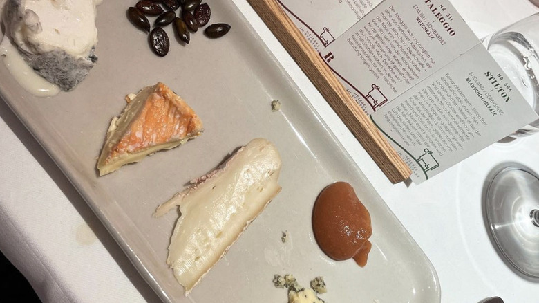 cheese board displayed at Steirereck