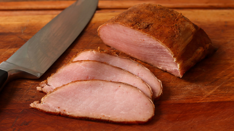 slices of Canadian bacon cuts