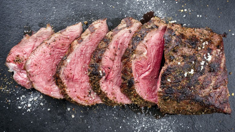 Sliced Chateaubriand steak