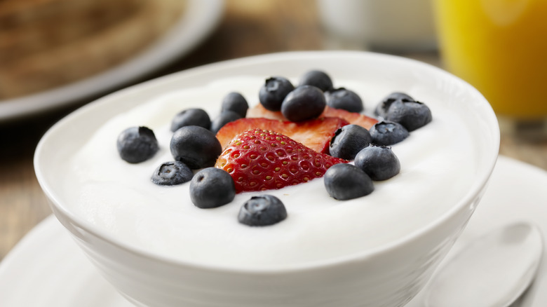 Yogurt fruit bowl