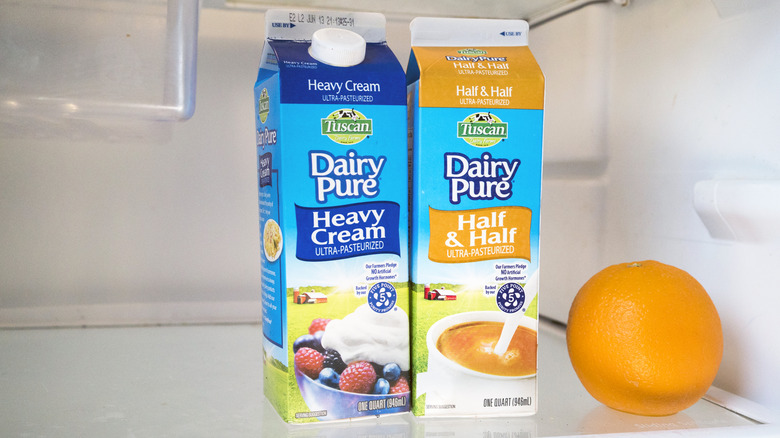 half and half heavy cream