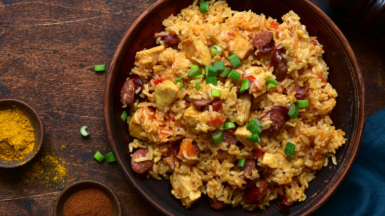 jambalaya with chicken and sausage