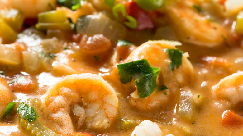 close up of étouffée