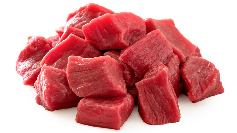 close up of lean beef cut