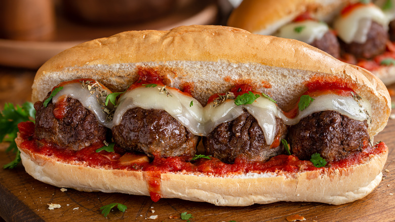 meatball sub with cheese